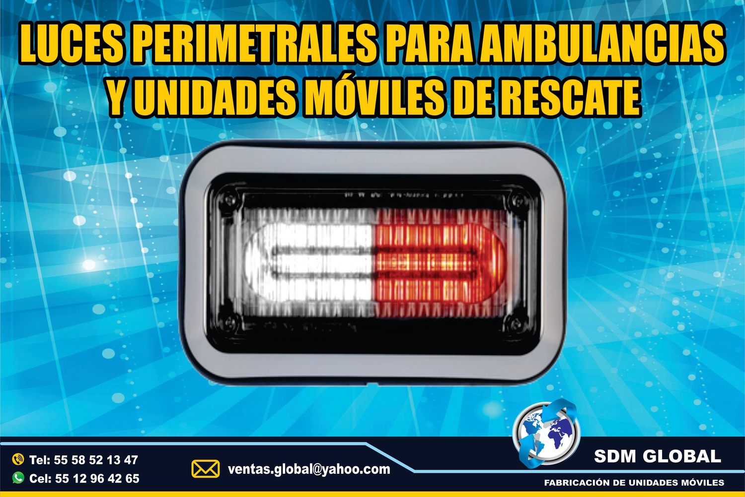 Venta de Luces Perimetrales para Ambulancias de Traslado Tipo I, II<br>