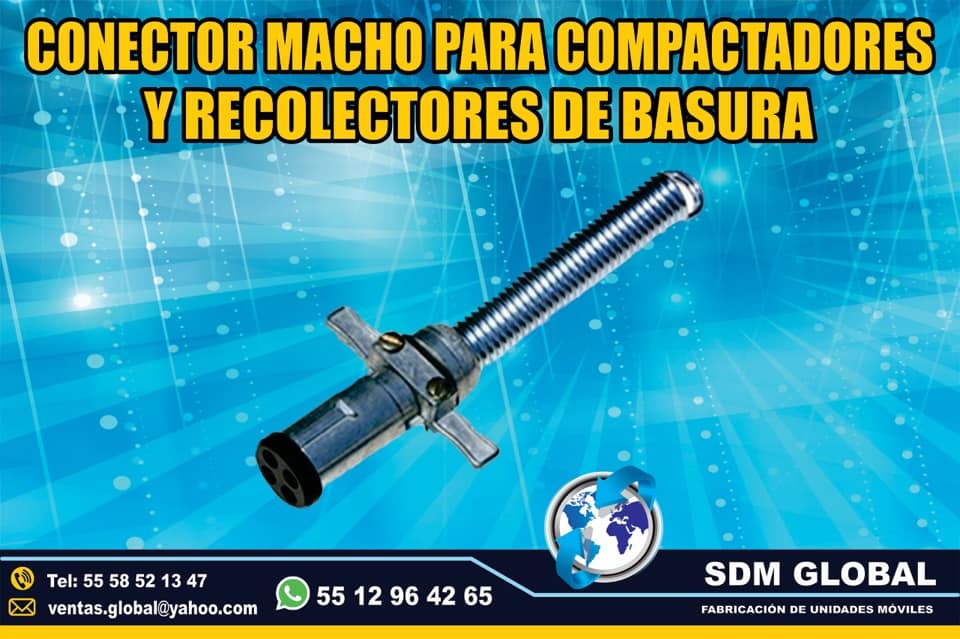 Venta de Conector macho para compactadores recolectores de basura<br>