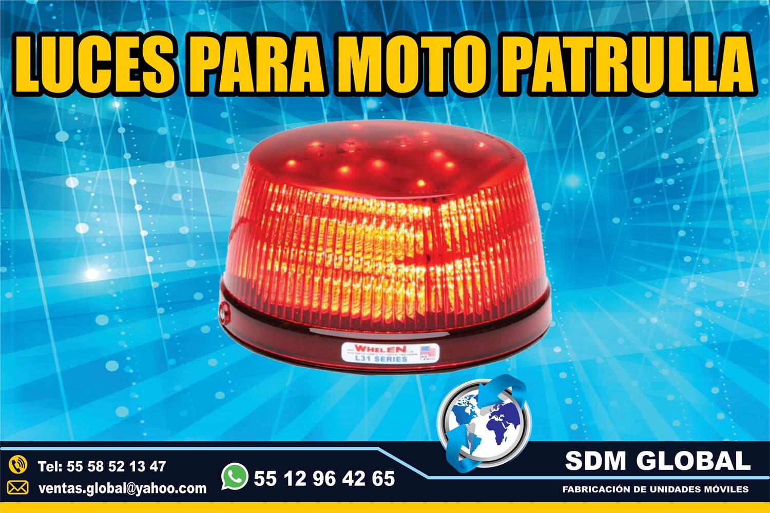Venta e Instalacion de Luces Perimetrales para MotoPatrullas<br>