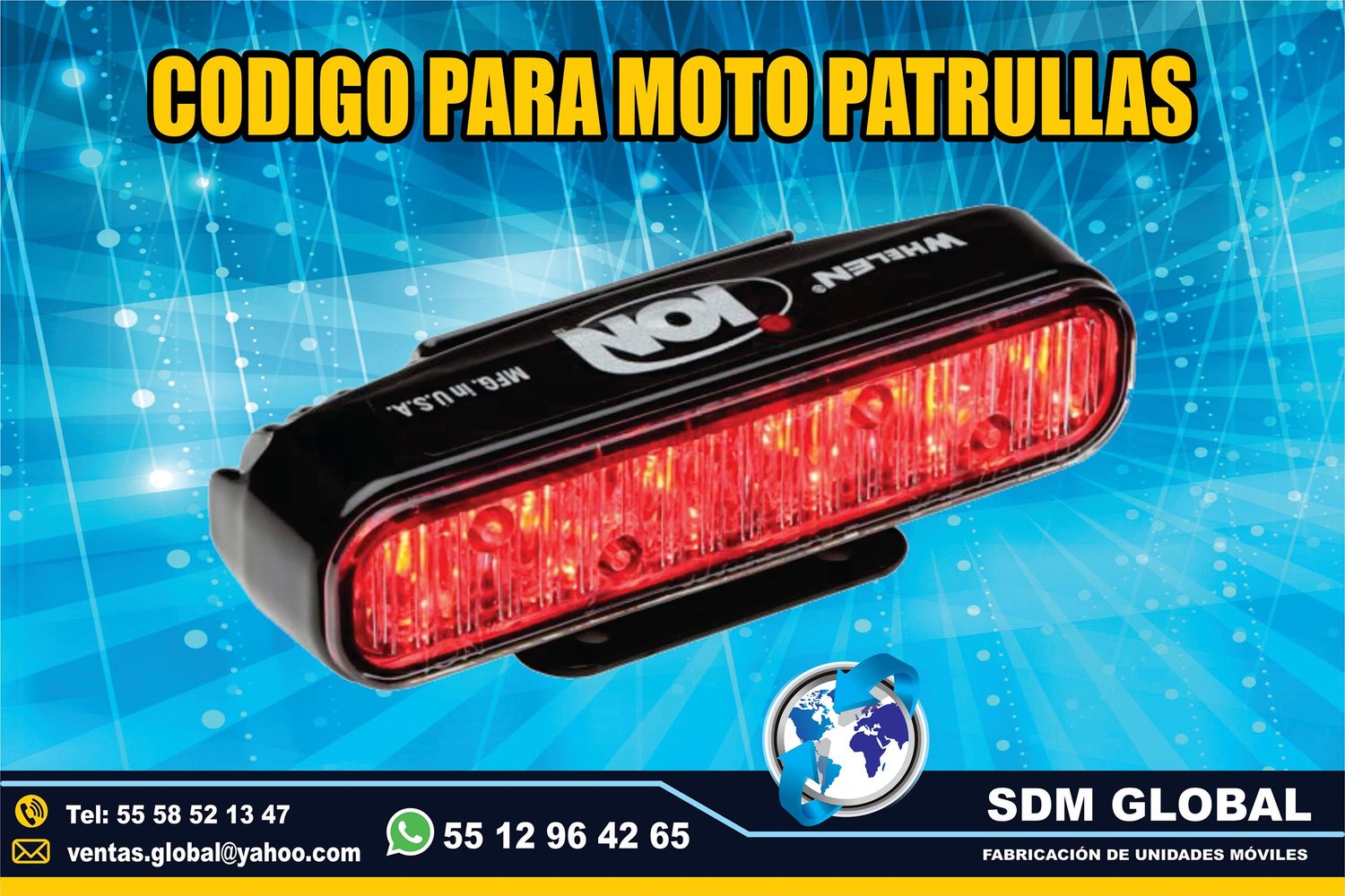 Venta e Instalacion de Luces Perimetrales para MotoPatrullas<br>