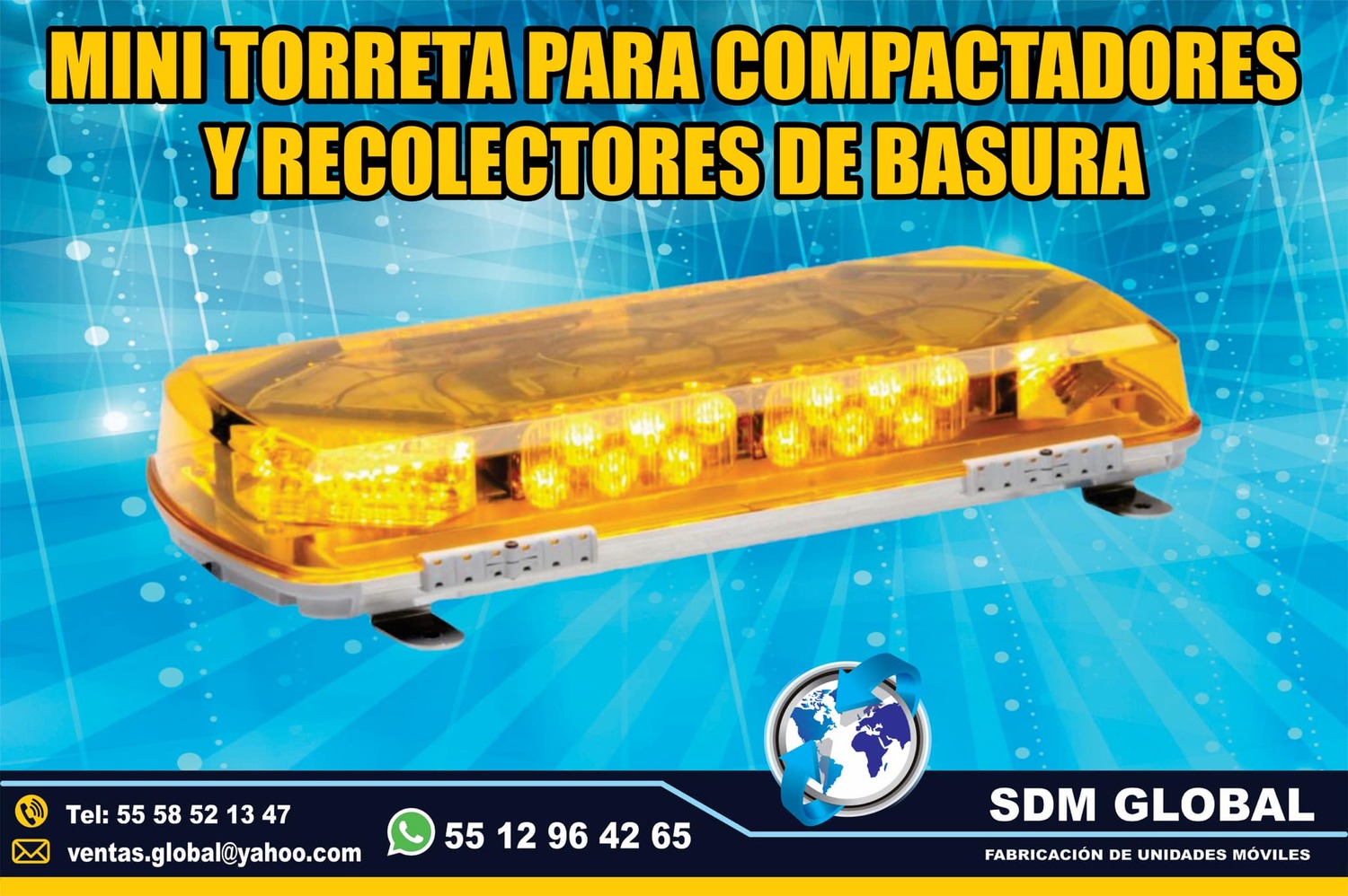 Mini torreta para carrocerias y cajas secas plataformas remolques<br>