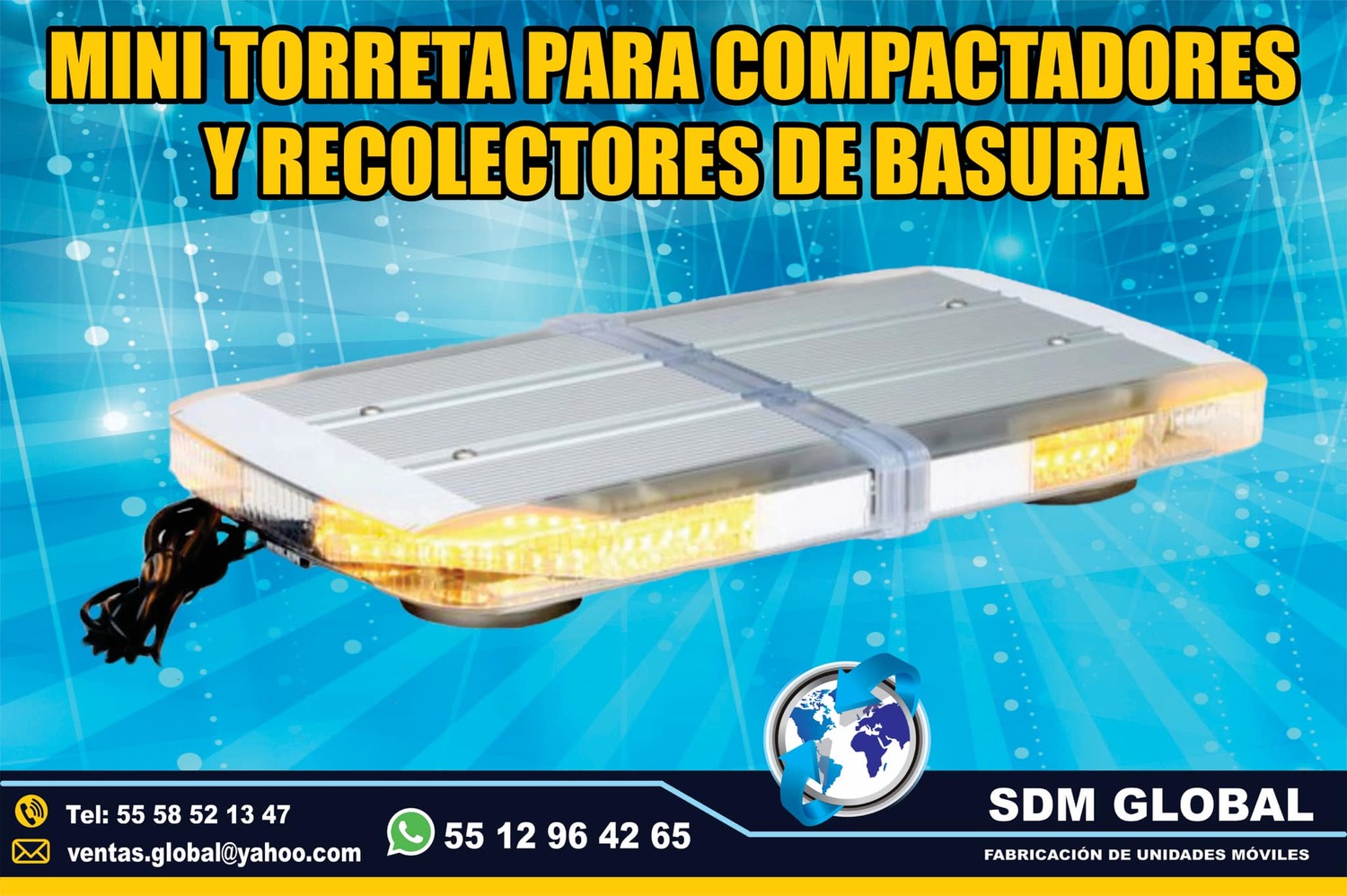 Mini torreta para carrocerias y cajas secas plataformas remolques<br>